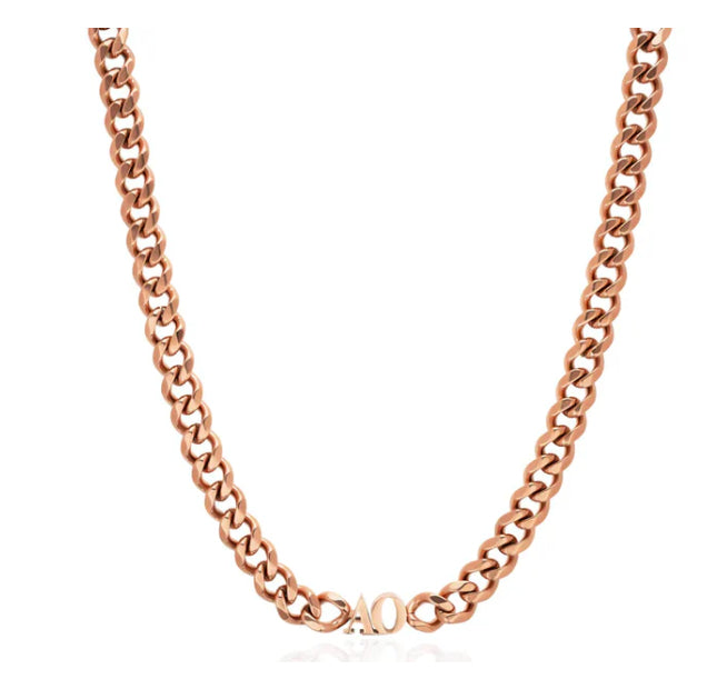 Durable Personalized Name Necklace Rose Gold 8mm Jewellery