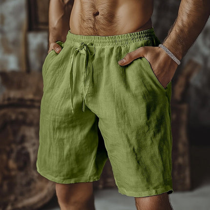 Julien Cotton Casual Shorts Green Shorts