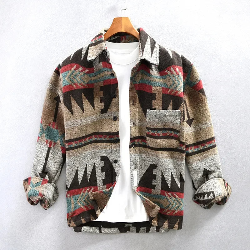 Mens Fashion Vintage Shirts Shirts