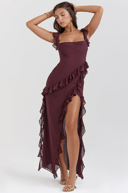 Lay | Comfortable Dress Burgundy Dresses