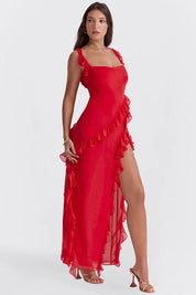 Kara™ | Hourglass-Enhancing Summer Dress Red Dresses