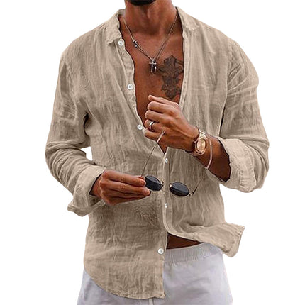 Anderson Classic Linen Shirt Beige Shirts