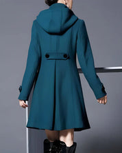 Naomi | Elegant Wool Hooded Coat Coats