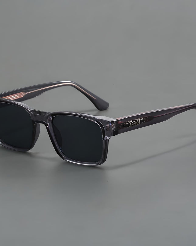 Ashcroft Men's Square Sunglasses with UV Protection and Comfort Gray Sunglasses