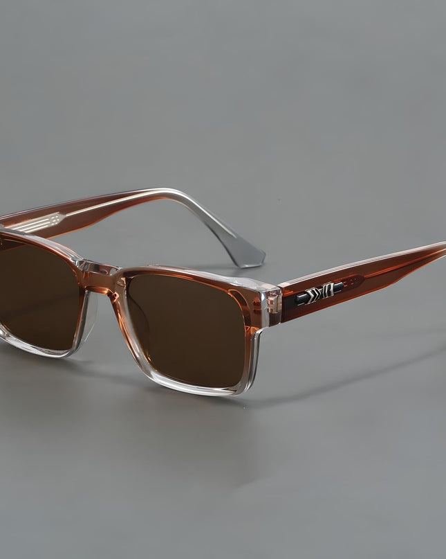 Ashcroft Men's Square Sunglasses with UV Protection and Comfort Tea Sunglasses
