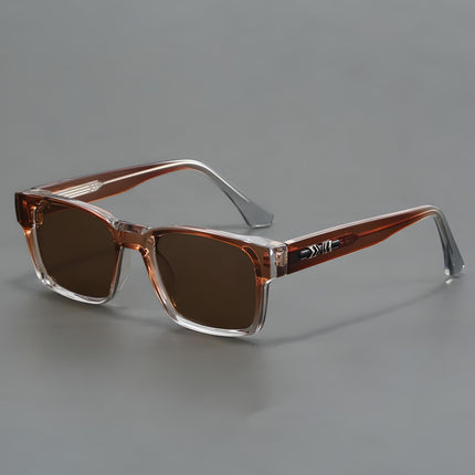 Ashcroft Men's Square Sunglasses with UV Protection and Comfort Tea Sunglasses