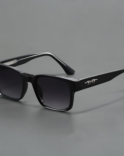 Ashcroft Men's Square Sunglasses with UV Protection and Comfort Black Gray Sunglasses
