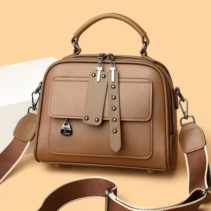 Fashionable Large Capacity Handbag Brown Handbag