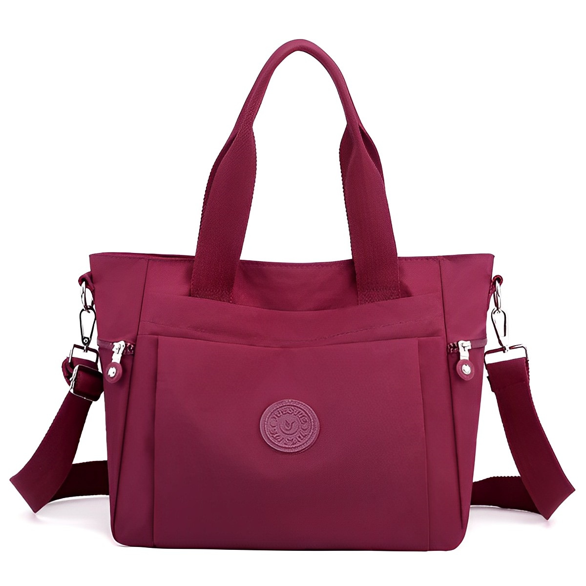 Elegant Women's Quilted Shoulder Bag Wine Handbags