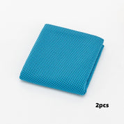Cooling Sports Towel Microfibe Sky blue2pcs 30x100cm OPP bag towel
