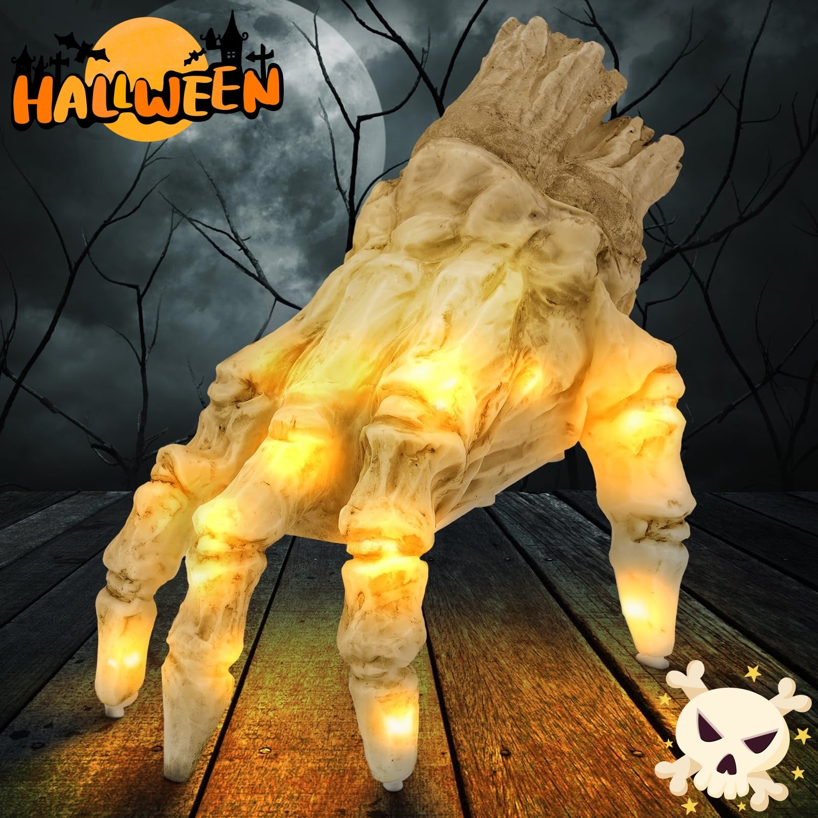 Luminous Walker Hand Halloween Decorations