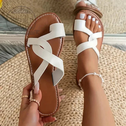 Sophia Strappy Sandals White Sandals