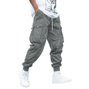 Men's Multi-Pocket Cargo Joggers Dark Grey Cargo Pants