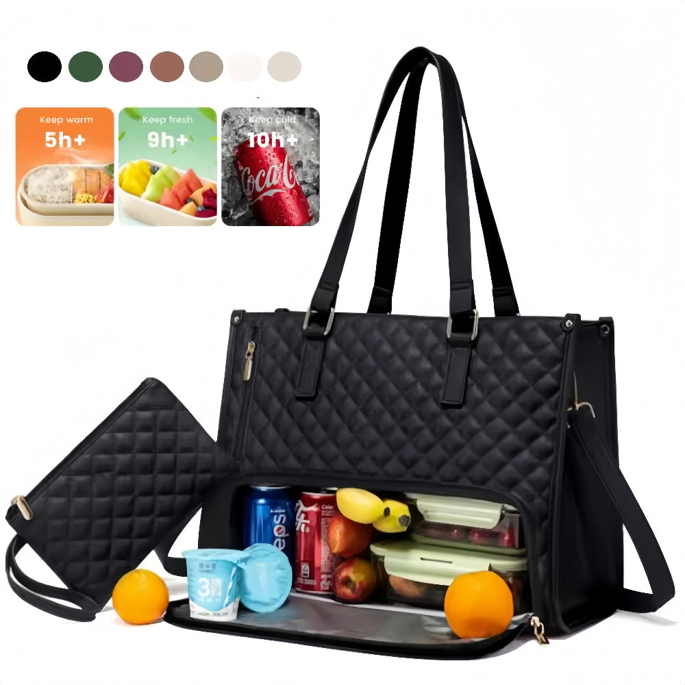 2-in-1 Lunch Tote Bag for Stylish Professional Women Tote Bags