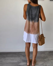 Josie - Gradient Tie Dye Print Mini Dress