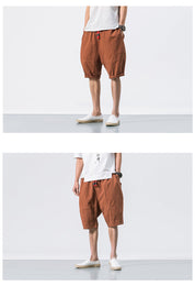 Kyoto Drift Linen Shorts Men Shorts