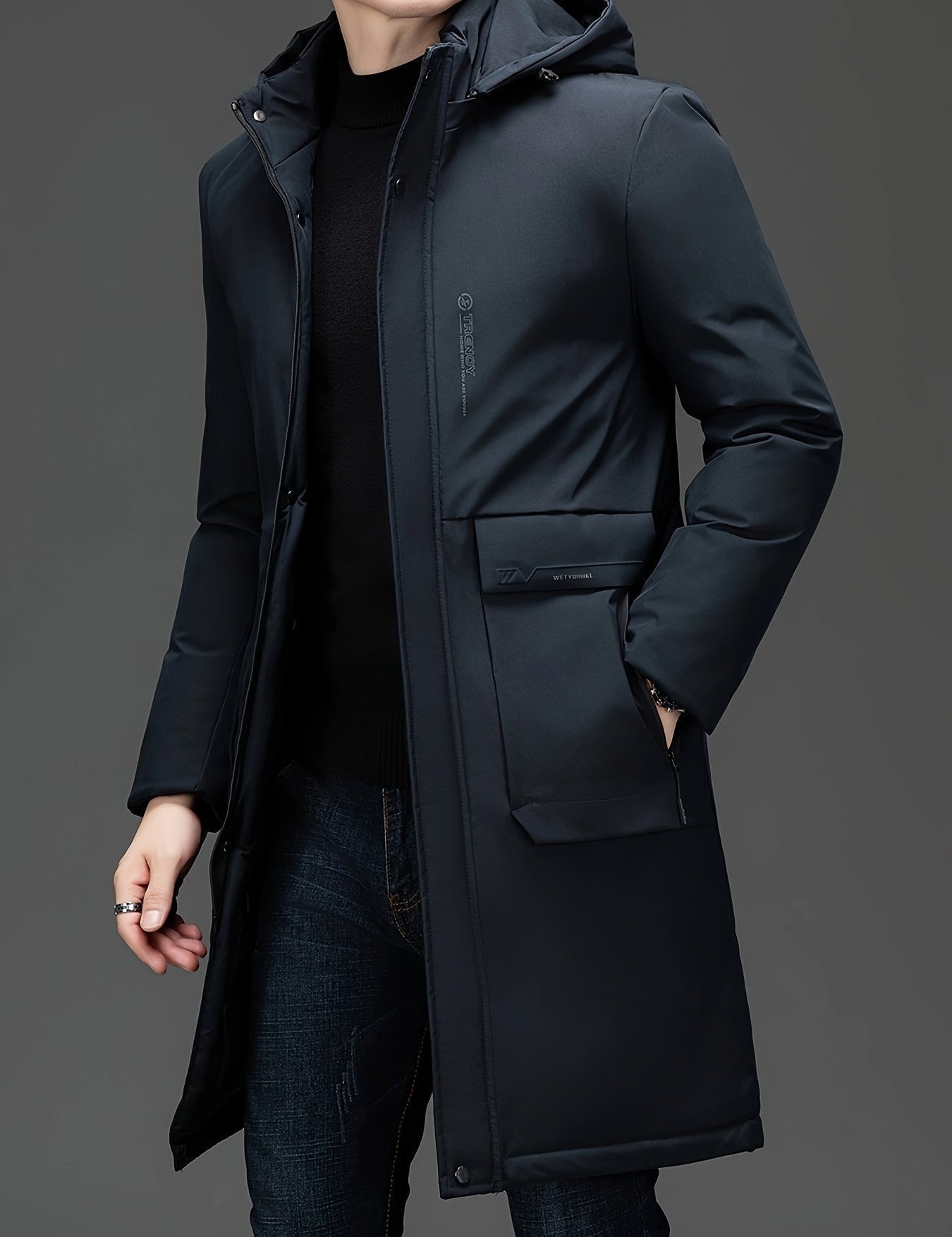 Hooded Elegant Coat Jacket