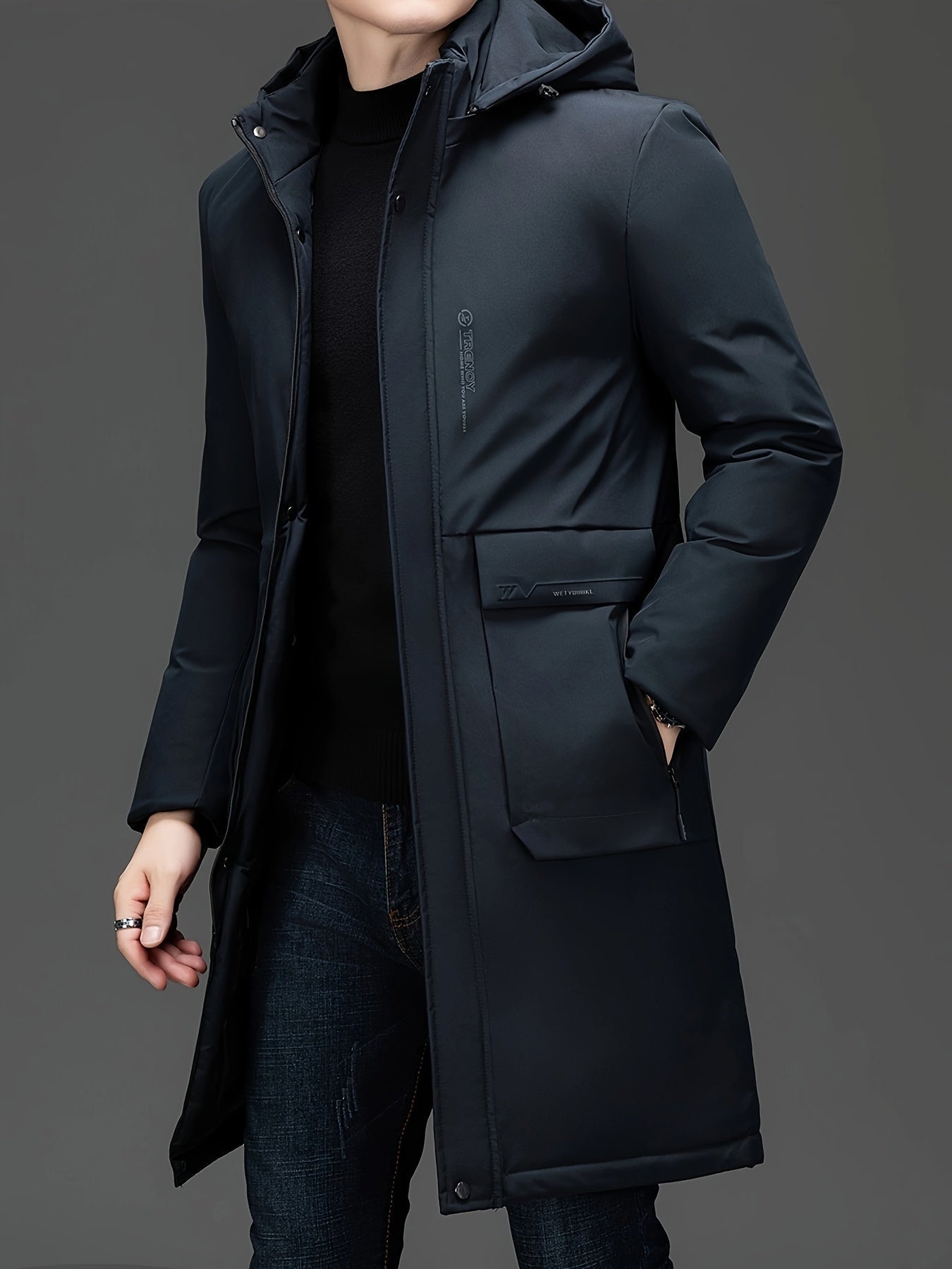 Hooded Elegant Coat Jacket