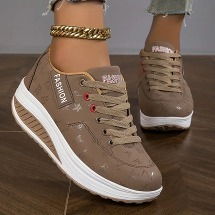 Sloane | Orthopedic Sneakers Brown Shoes