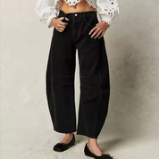 Parisian Muse Wide Leg Jeans Black