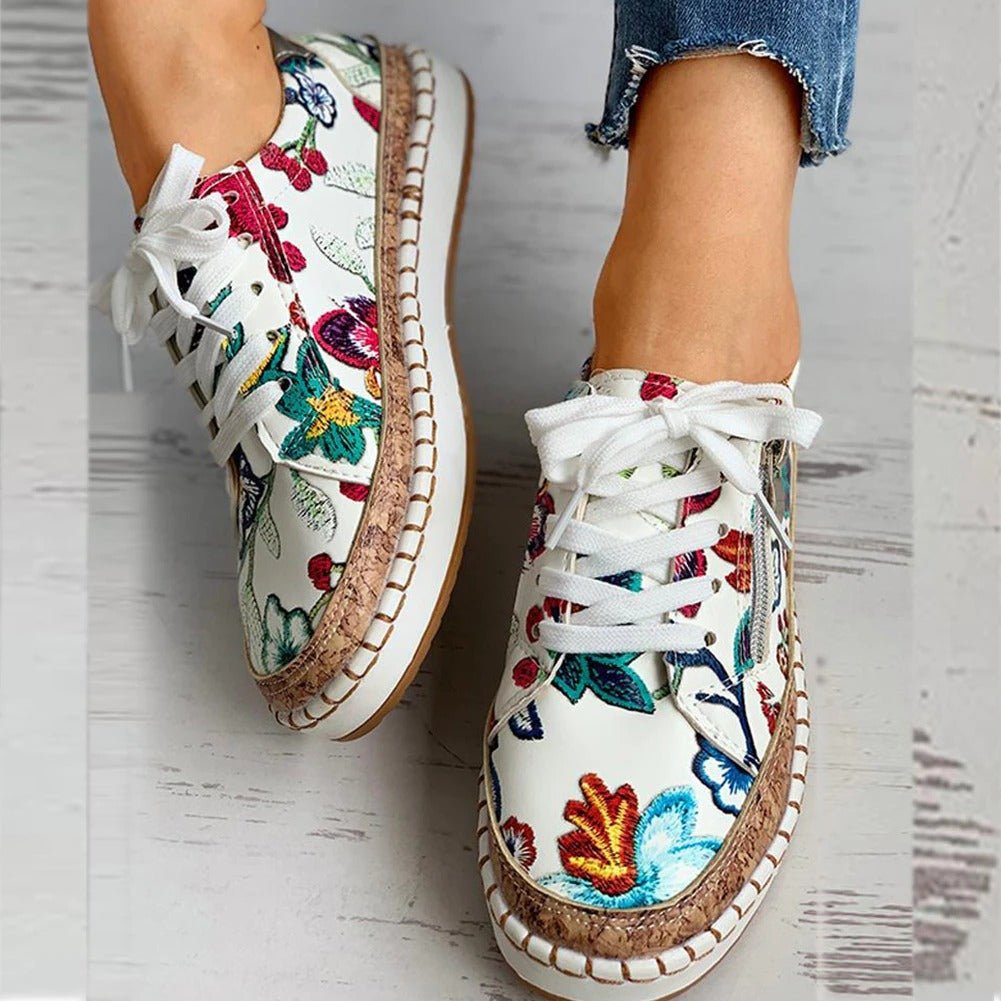Santorini | Orthopedic Floral Shoes Shoes