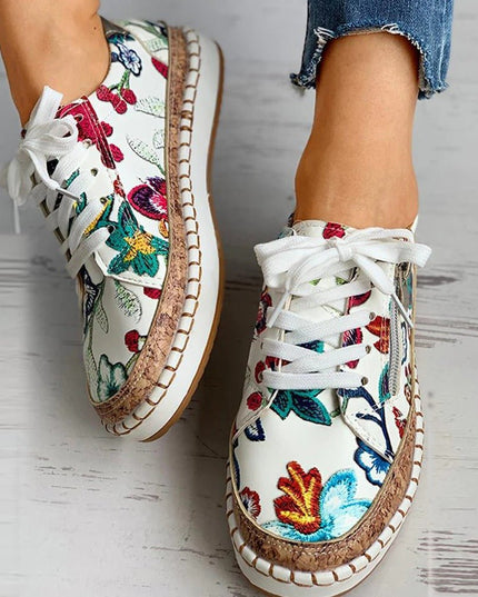 Santorini | Orthopedic Floral Shoes Shoes