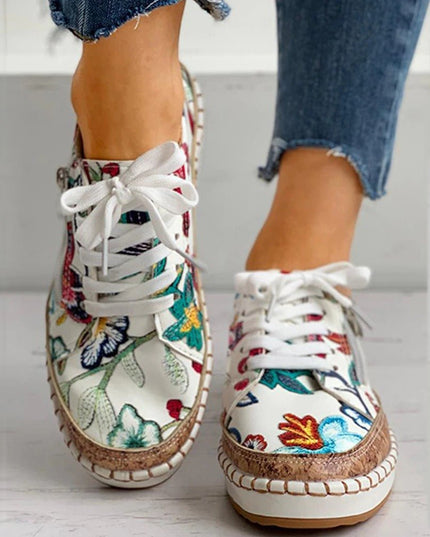 Santorini | Orthopedic Floral Shoes Shoes