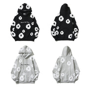 Pure Cotton Kapok Foam-Print Hoodie Sweater Hoodie