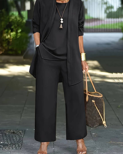 Aurora™ 3-Piece Women's Pantsuit Black Fire
