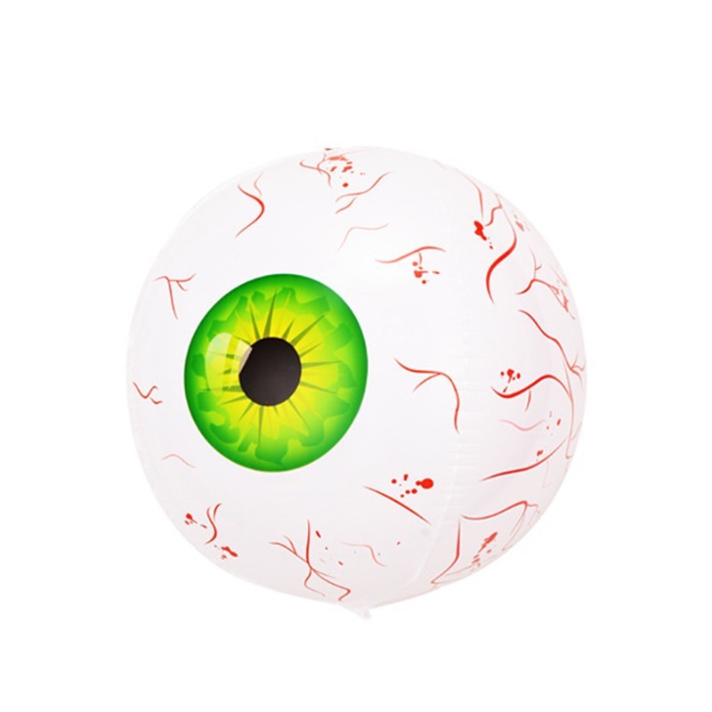 Inflatable Eyeball Balloon Halloween Prop Green Halloween Decorations