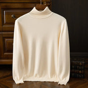Merino Turtleneck Sweater Beige