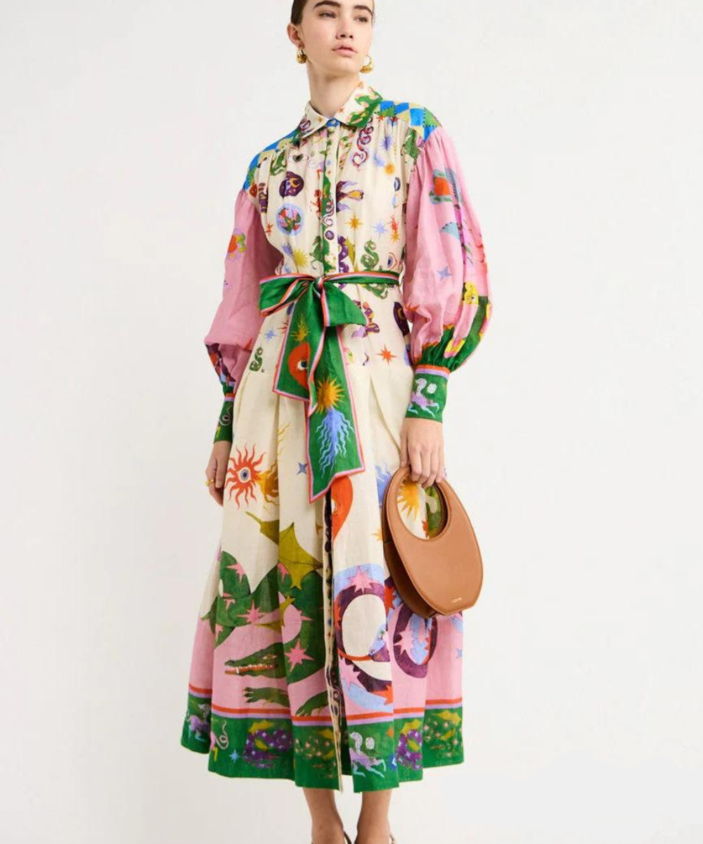 Elegant Vera Peroni™ Italian Maxi Dress Purple Dresses
