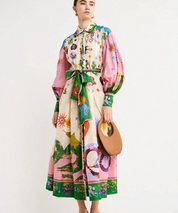 Elegant Vera Peroni™ Italian Maxi Dress Purple Dresses