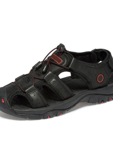 Outdoor Hook-Loop Adventure Sandals Black Sandals
