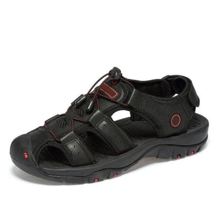 Outdoor Hook-Loop Adventure Sandals Black Sandals