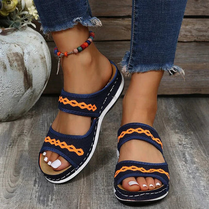 Women's Breeze Milana- Orthopedic Summer Sandals Blue Orthopedic Sandals