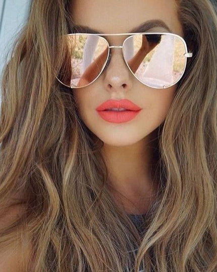 Designer Aviator Sunglasses Pink One size Sunglasses