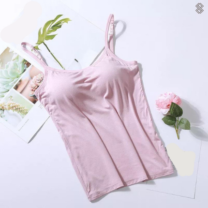Women's Seamless Tank Top with Built-In Bra Rosa Bra