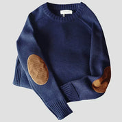 Classic Knit Sweater For Men Premium Warm Comfort Everyday Blue Sweaters