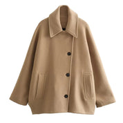 City Chic Cropped Coat Khaki Coat