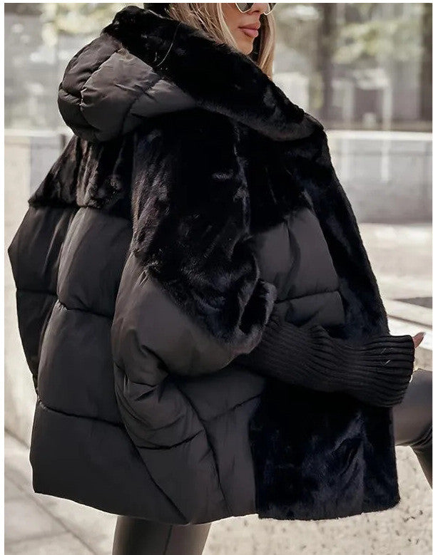 Women’s Faux Fur Patchwork Winter Coat Summer accessories