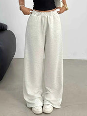 Wide Leg Drawstring Sweatpants