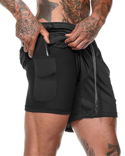 Men's 2‑in‑1 Quick‑Dry Running Shorts with Phone Pocket Shorts