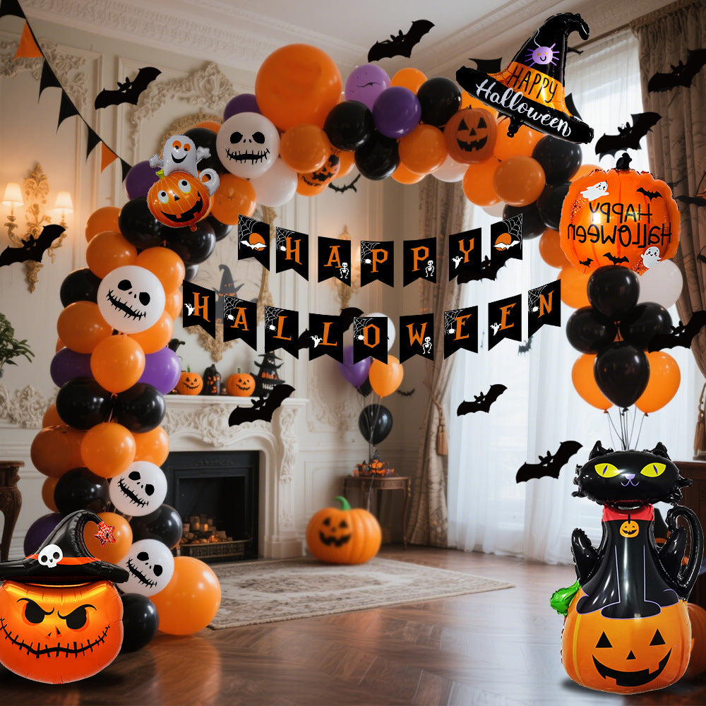 Halloween Flag & Balloon Combo Set Halloween Decorations