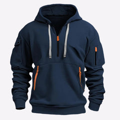 Dropped Shoulder Hooded Sweatshirt