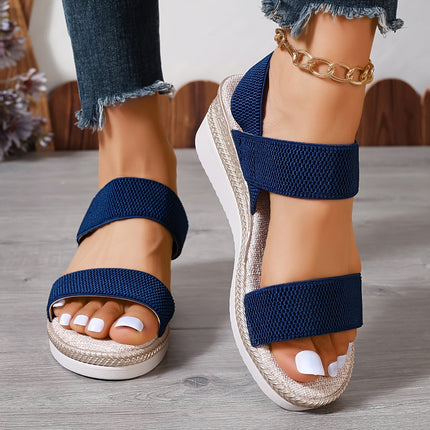 Wedge Heel Sandals Blue Sandals