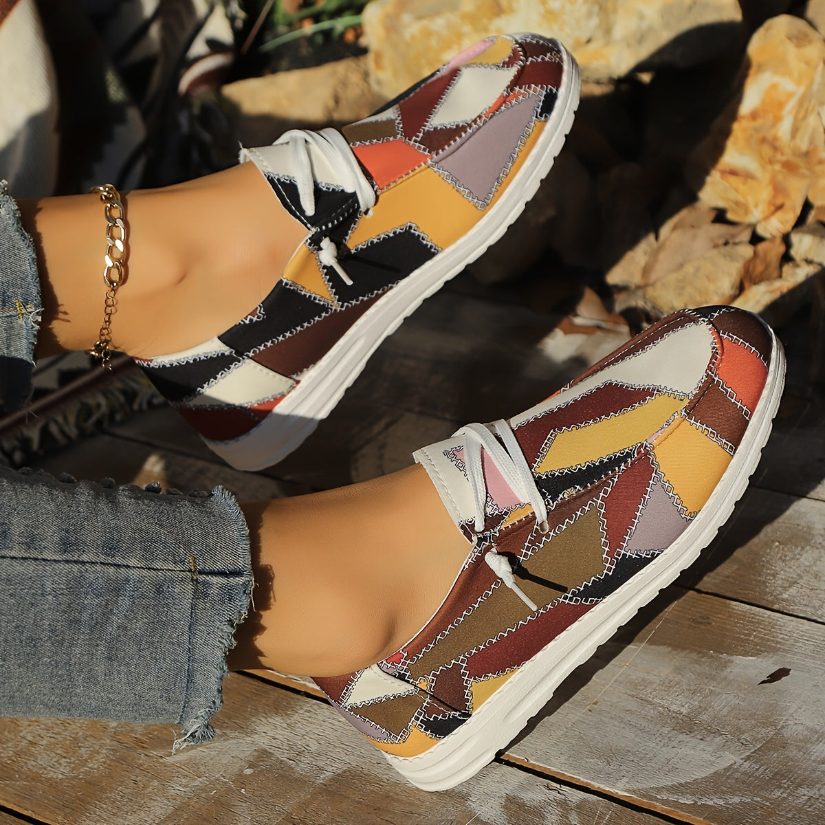 Trendy Plaid Canvas Shoes Shoes