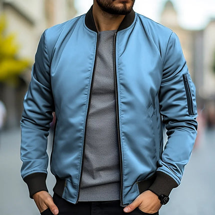 Linus | Bomber Jacket Pale Blue