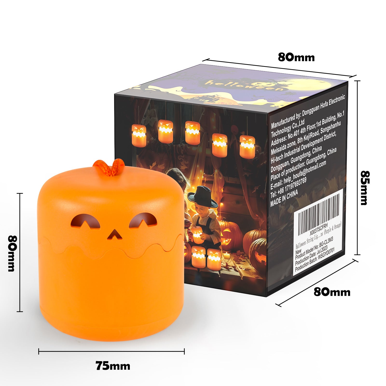 Pumpkin Night Lamp Portable LED Halloween Decorations