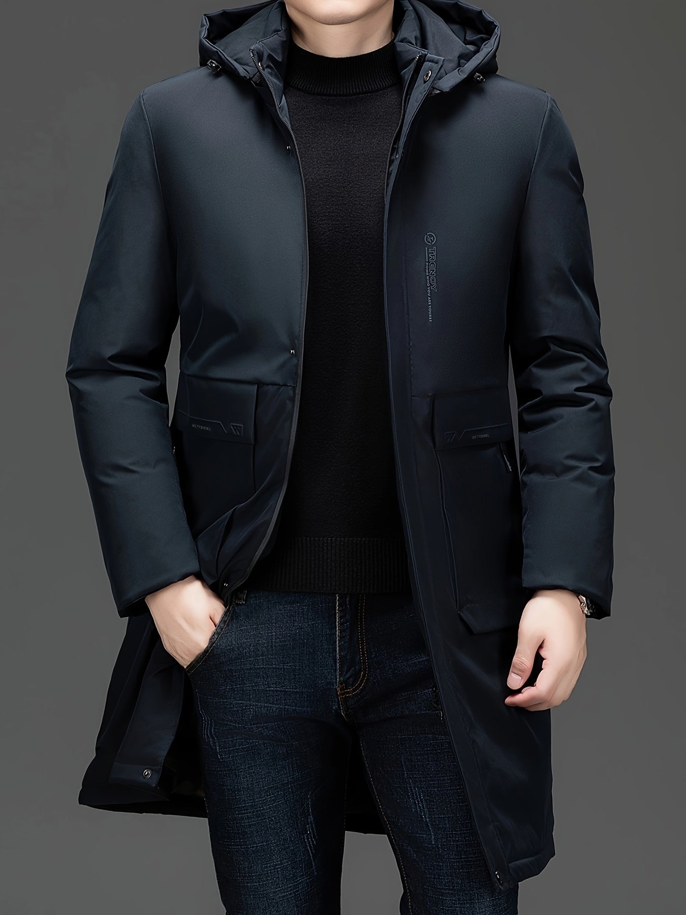 Hooded Elegant Coat Jacket